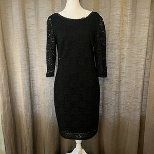 Eliza J Black Lace Dress